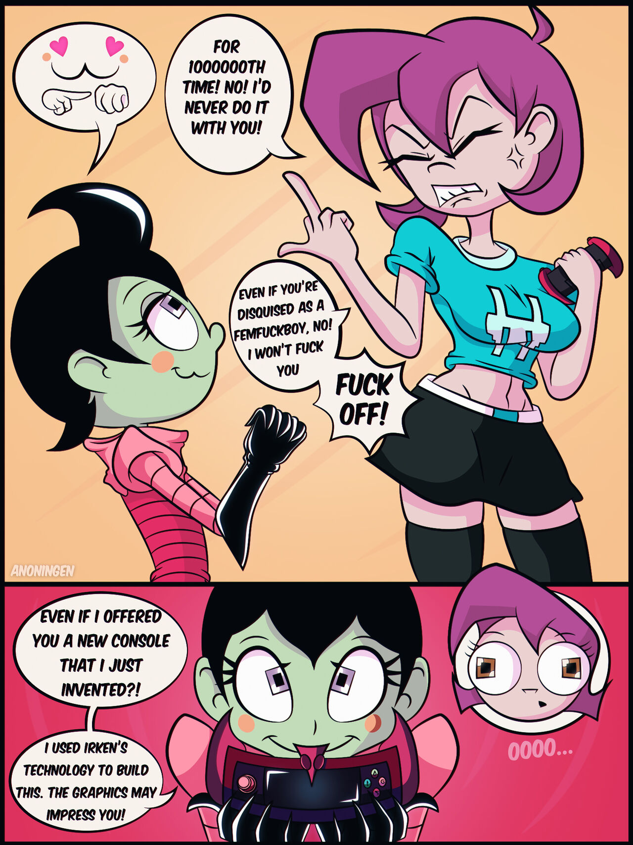 Zim 'n Gaz -  Anoningen page 1 full