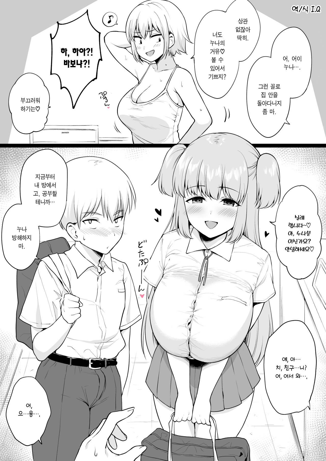 Jiman no Kyonyuu de Otouto o Karakatte Asondetara Otouto ga Jibun yori Attouteki ni Chichi no Dekai Dokyuusei o Ie ni Tsurete kita Ken page 1 full