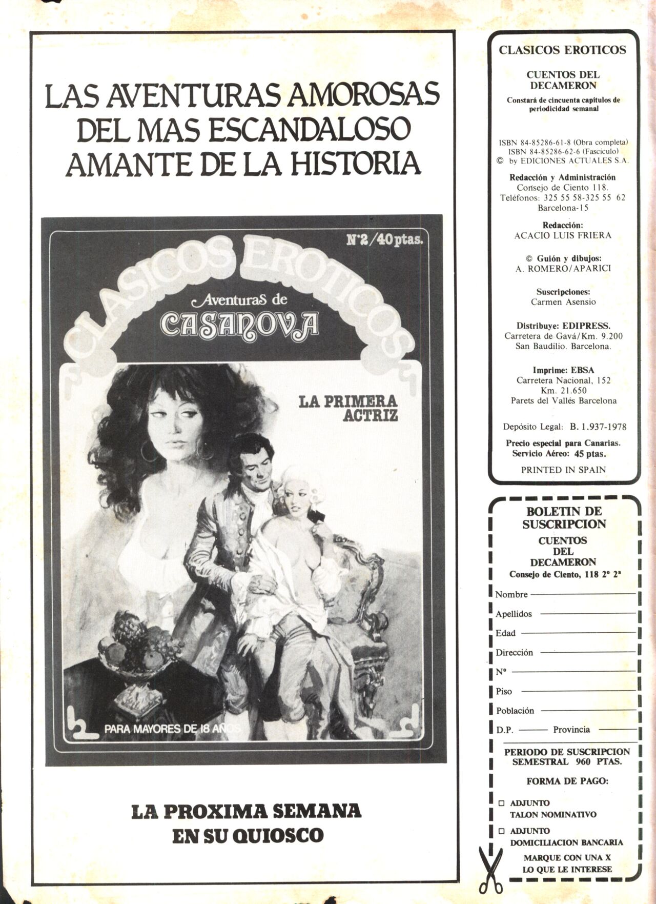 Clasicos Eroticos - Cuentos del Decameron N.01 - La Tentación page 2 full