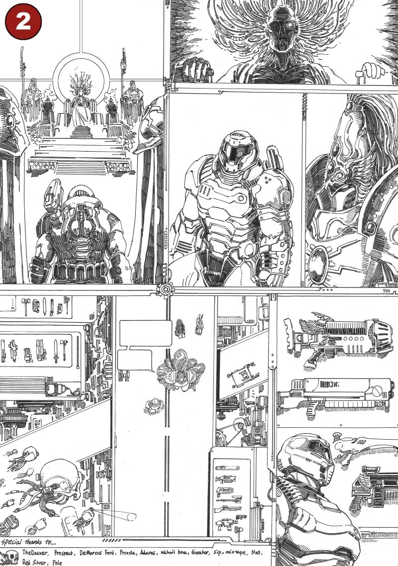 Whm40K × DOOM page 2 full