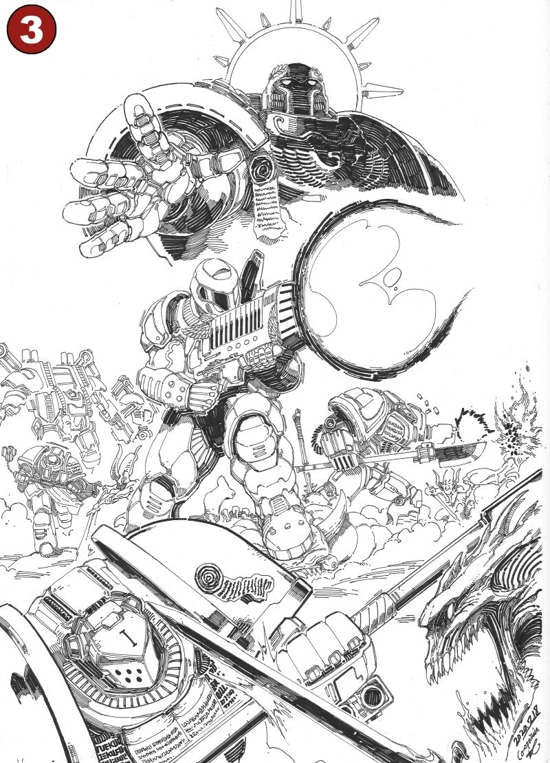 Whm40K × DOOM page 3 full