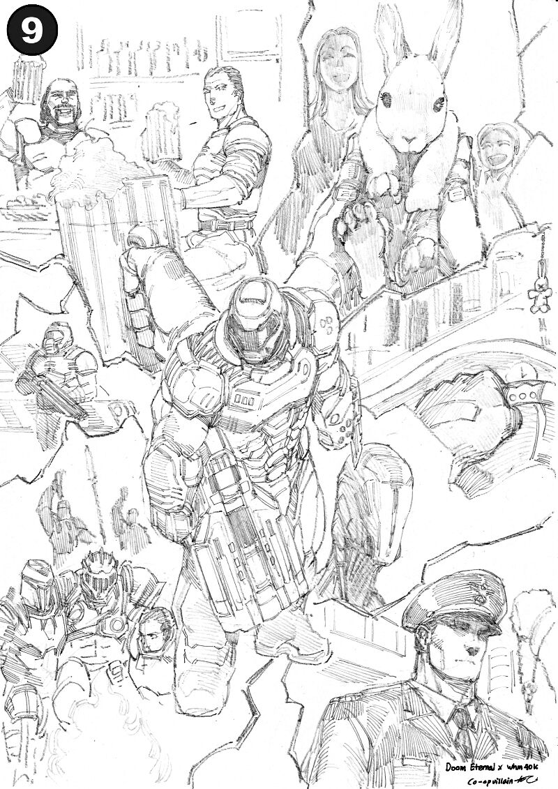 Whm40K × DOOM page 9 full