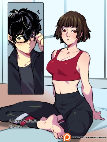 Akira/Makoto short comic cover