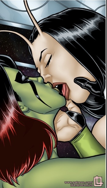 Mantis and Gamora Lesbian Fun cover