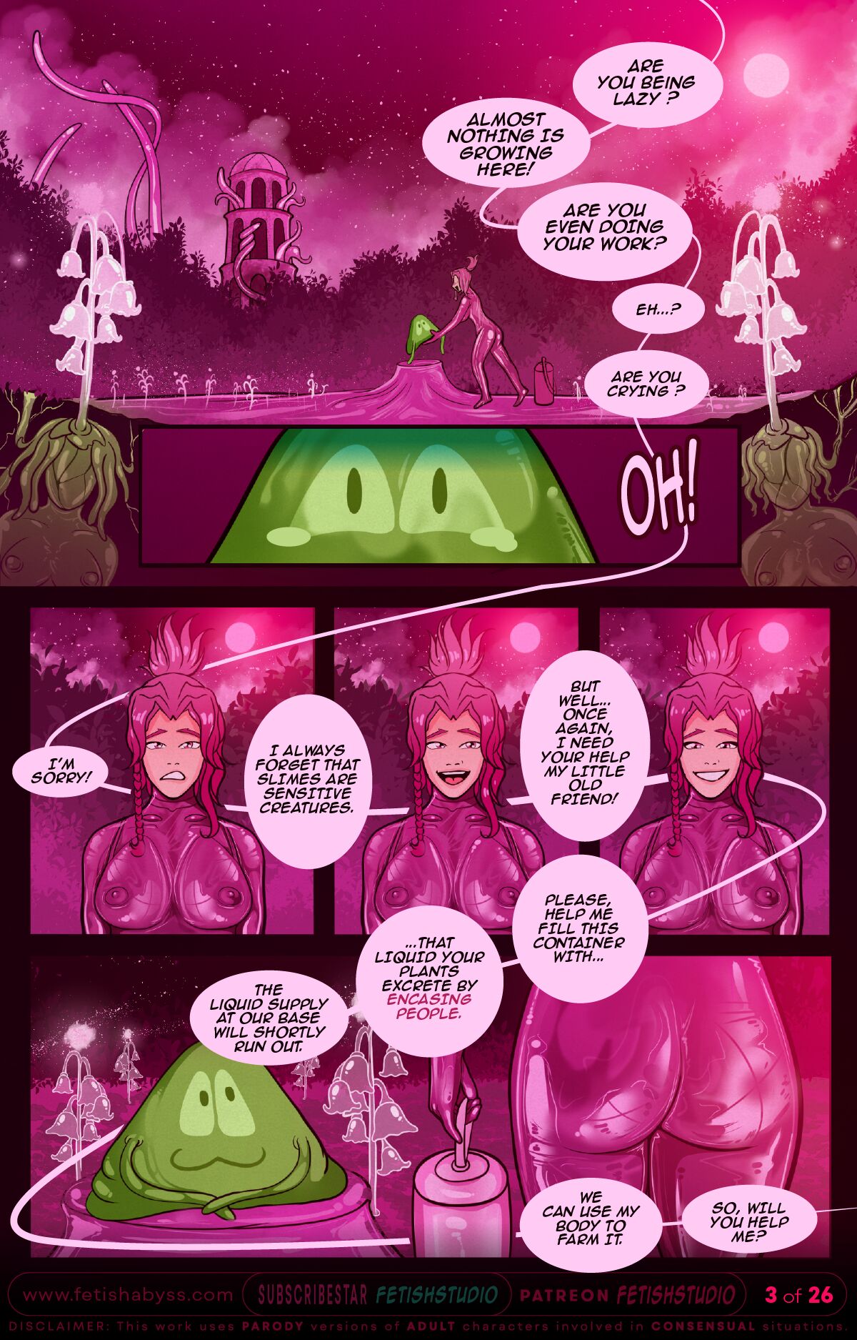 SLIME TENTACLES | LATEX PLANT ENCASEMENT | FETISH ABYSS #4 page 5 full