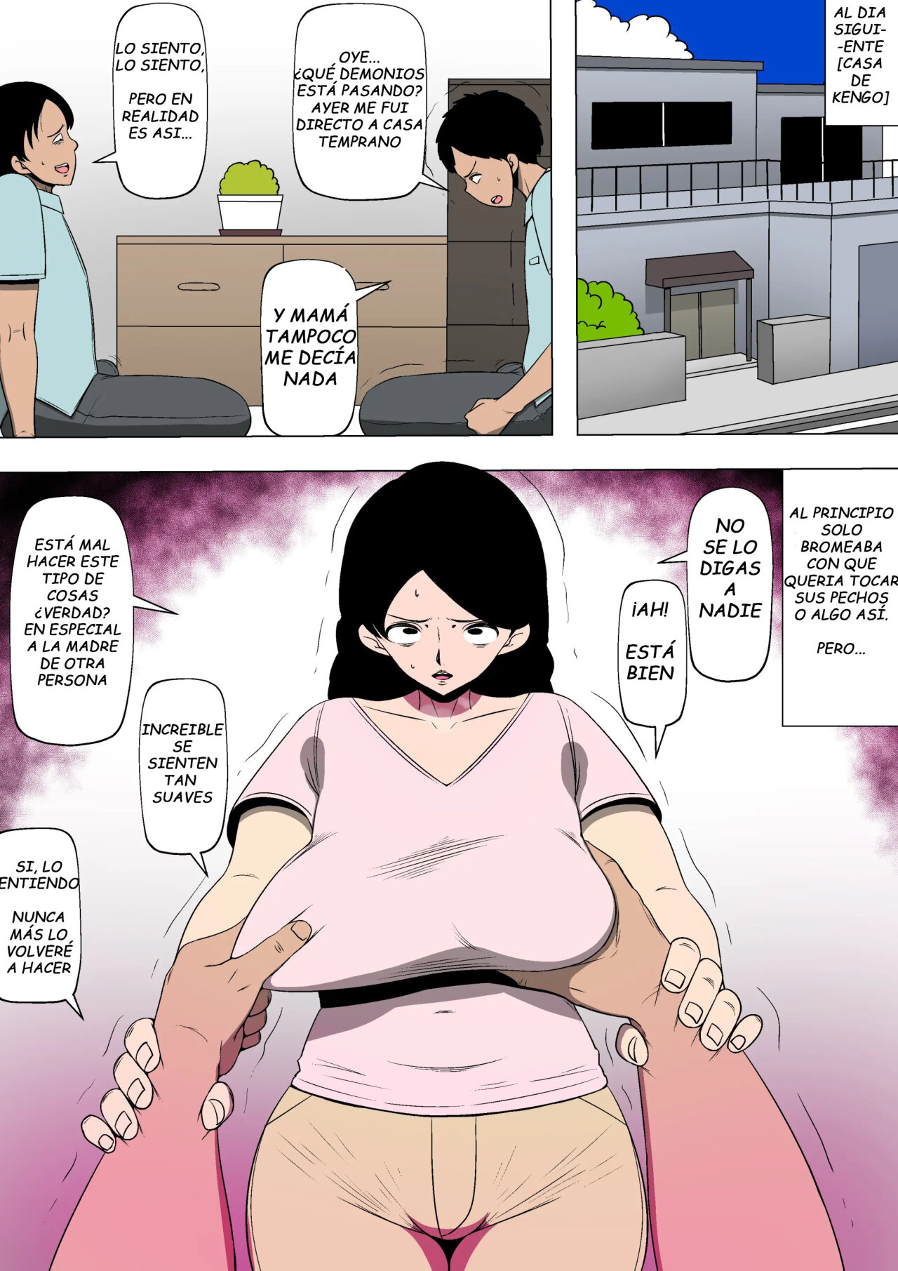 Tomodachi ga Ore no Kaa-san to SEX Shimakutteita | Mi amigo estaba teniendo sexo con mi madre page 4 full