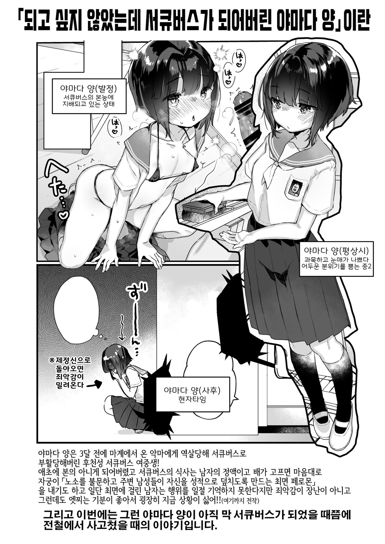 Naritakunai no ni Succubus ni Natte Shimatta Yamada-san Densha Rankou Hen | 되고 싶지 않았는데 서큐버스가 되어버린 야마다 양 전철난교 편 page 3 full