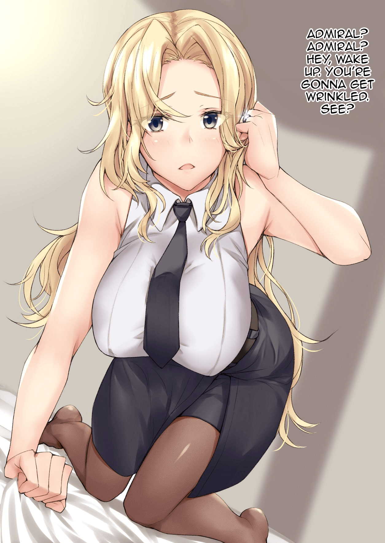 Teitoku o Okoshi ni Kita Hornet-san | Hornet-san who came to wake up the Admiral page 1 full