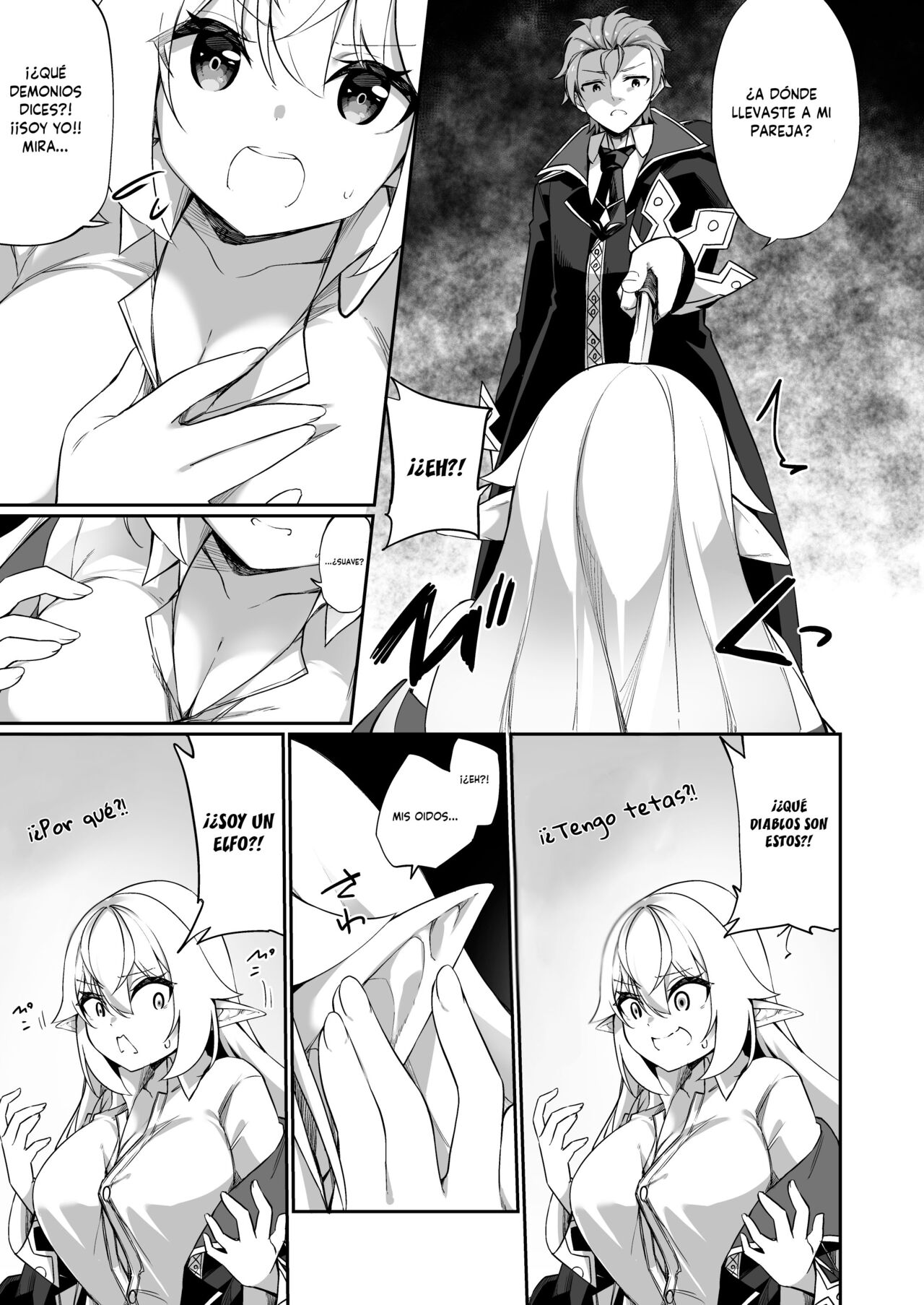 ♂ Boukensha-san ga ♀ Elf ni Sarete Shinyuu to Musubareru Hanashi page 5 full