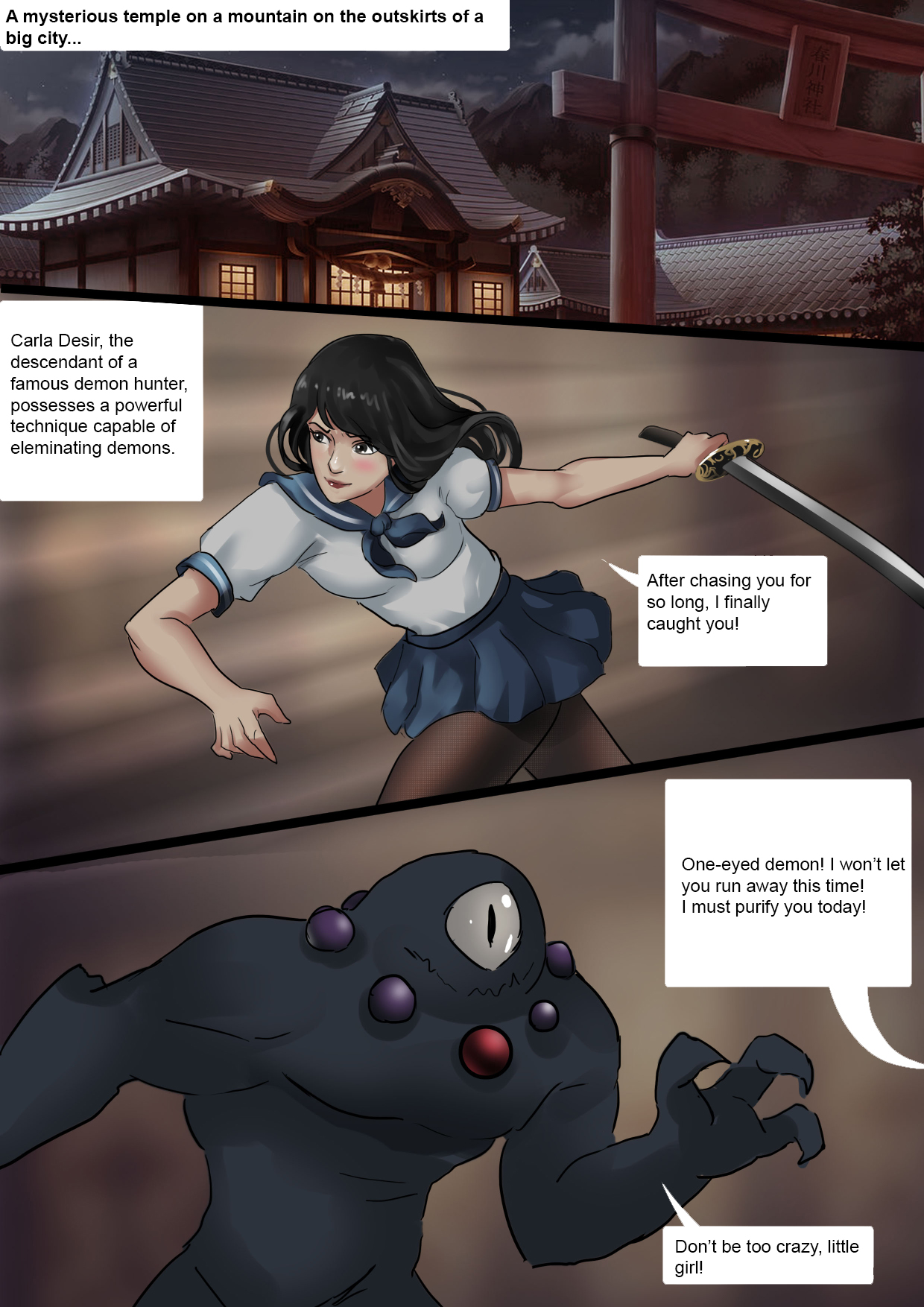 Demon Hunter in Trouble page 1 full