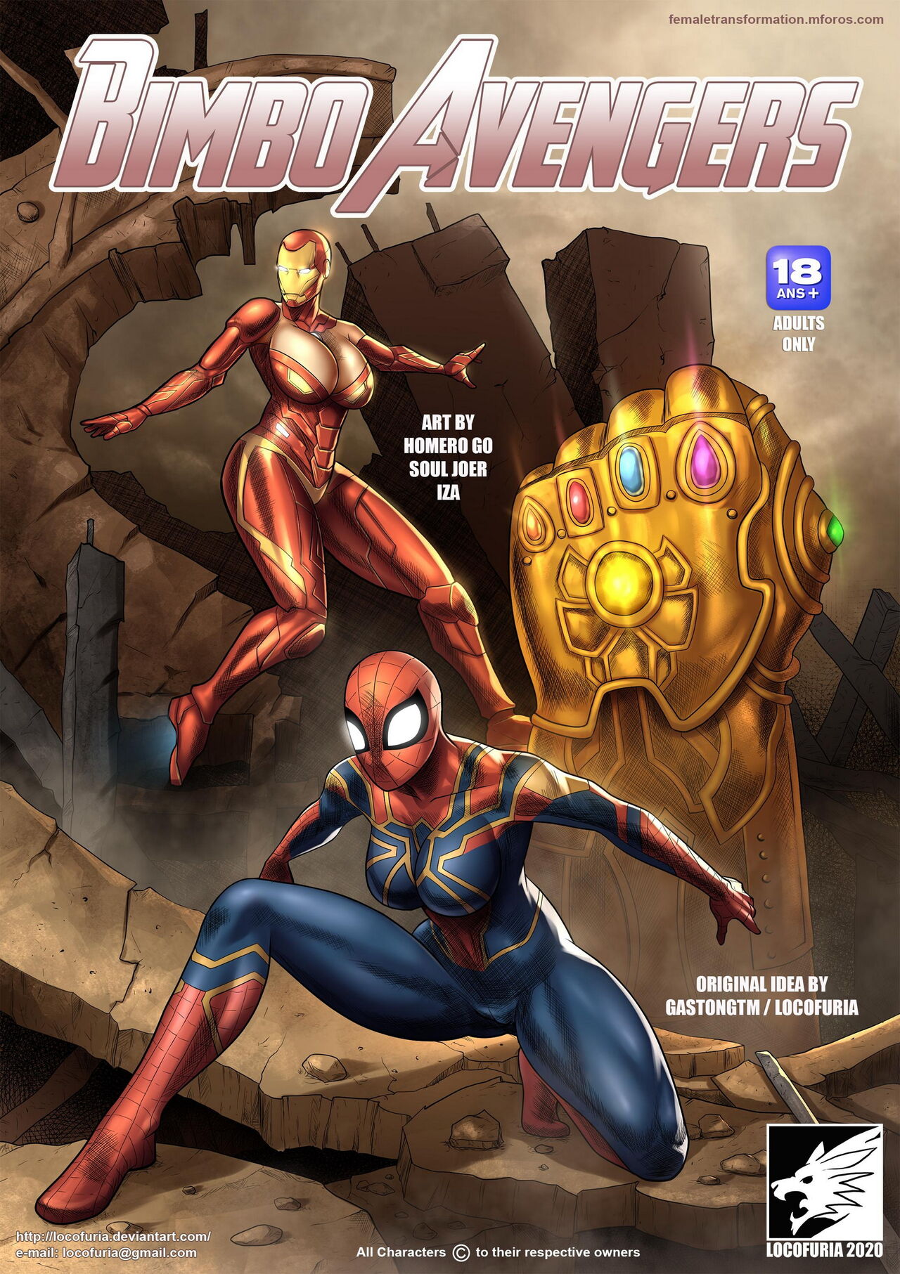 Locofuria - Bimbo Avengers page 1 full
