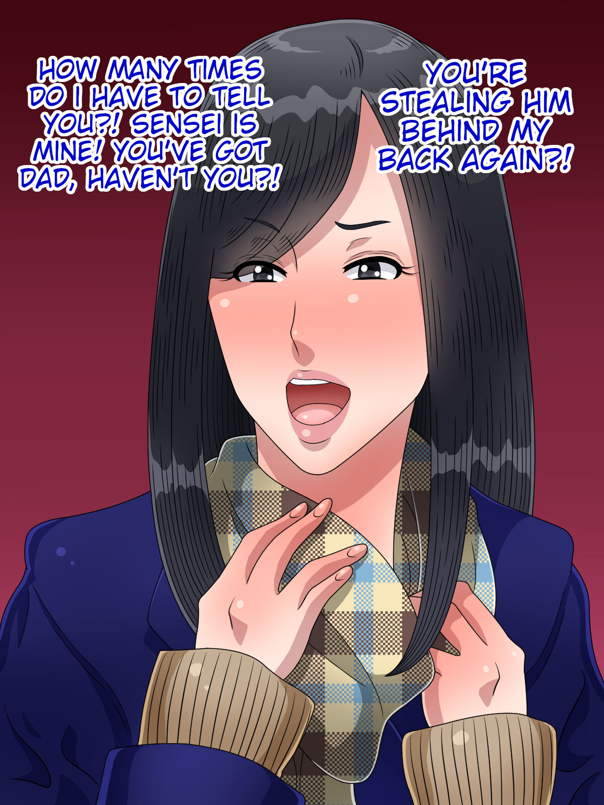 Netotta Bitch Oyako ga Papa Socchinoke de Anata no Chinpo o Toriai Ubaiai | The slutty mother and daughter are ignoring the head of the family and fighting over your cock page 4 full