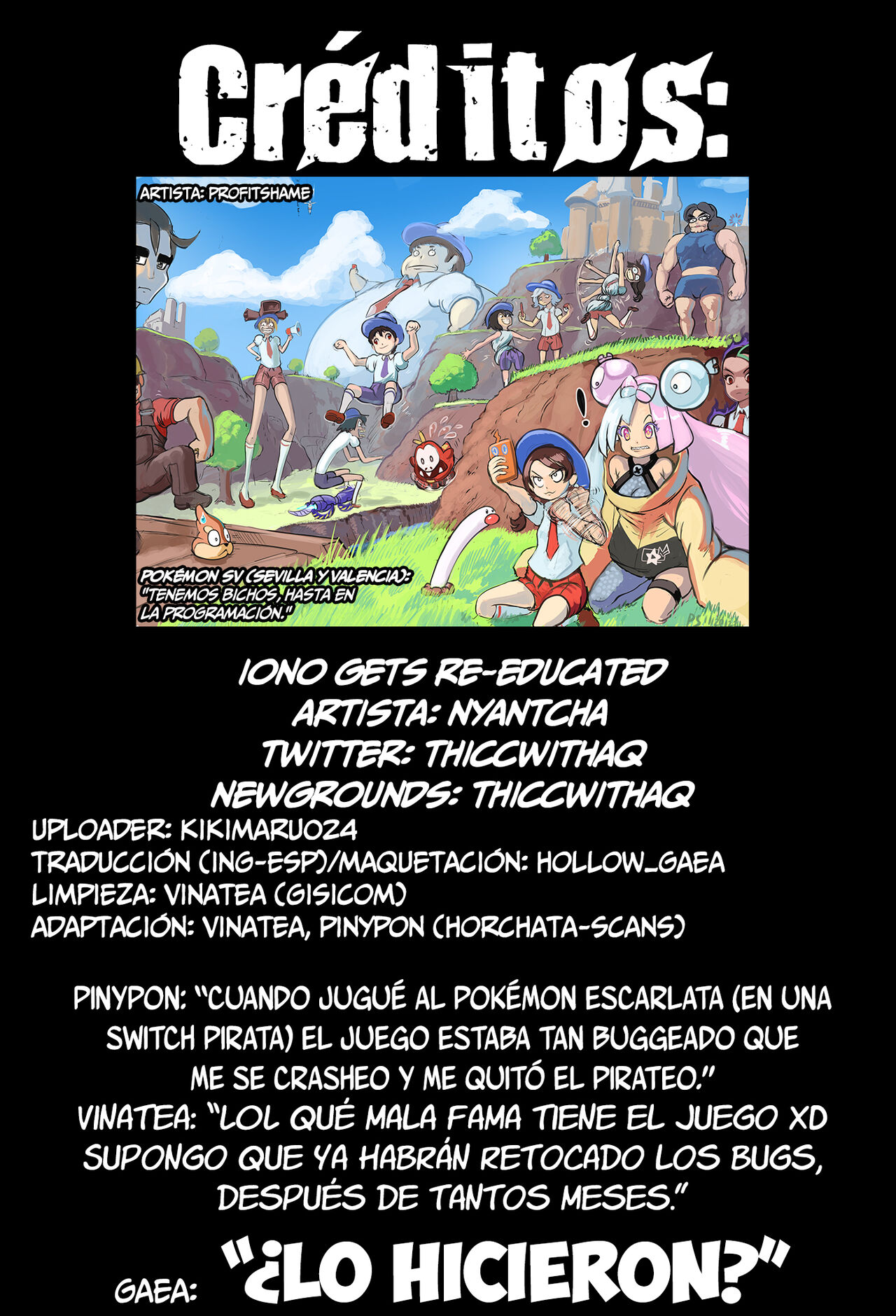 Iono gets re-educated | A e-Nigma la e-ducan de cabo a Rabo page 6 full