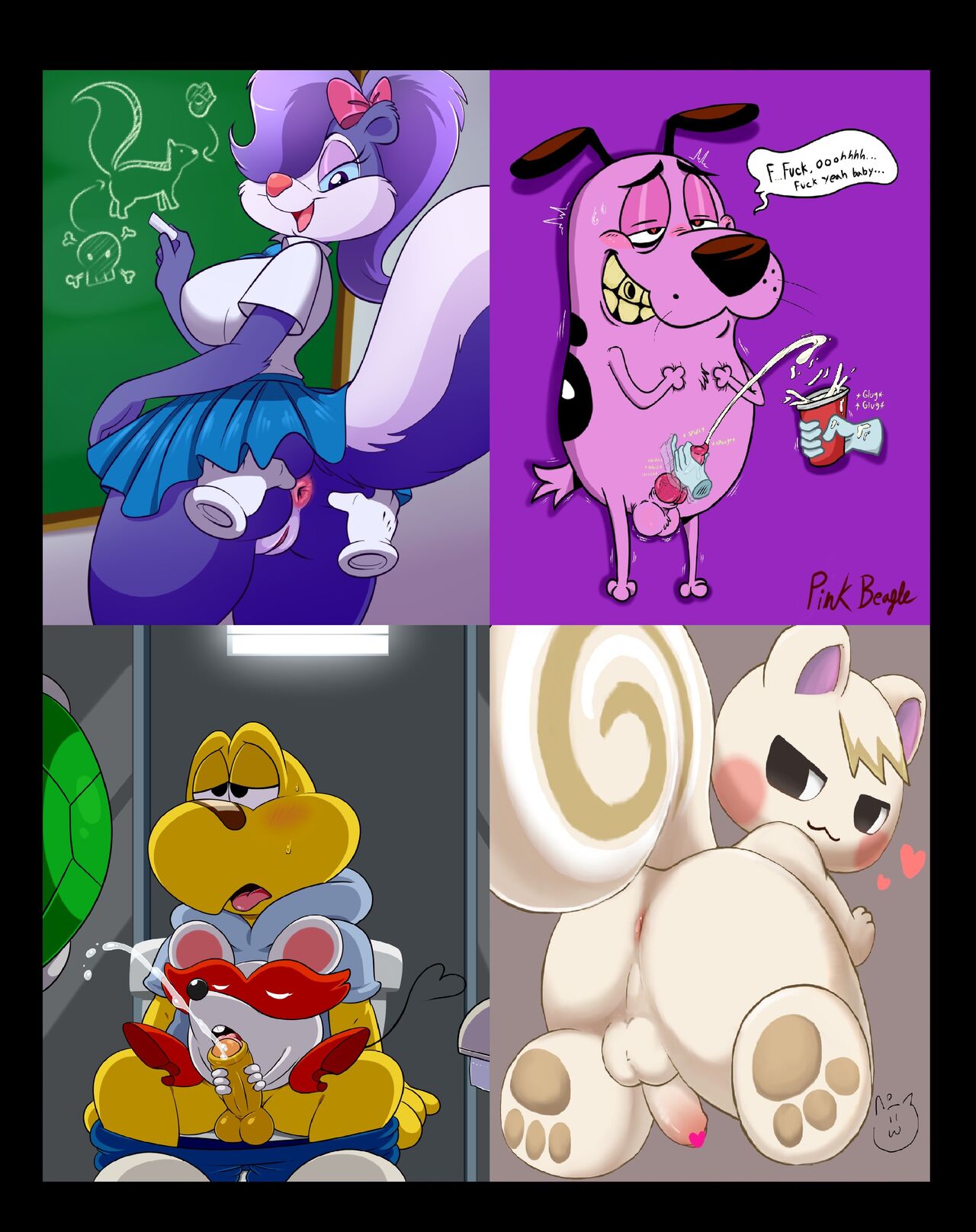 Courage the Cowardly Dog's Porn Pics on Fifi La Fume, Courage the Dog, Koops, and Marshal ♂️♀️⚧️ ???? page 2 full