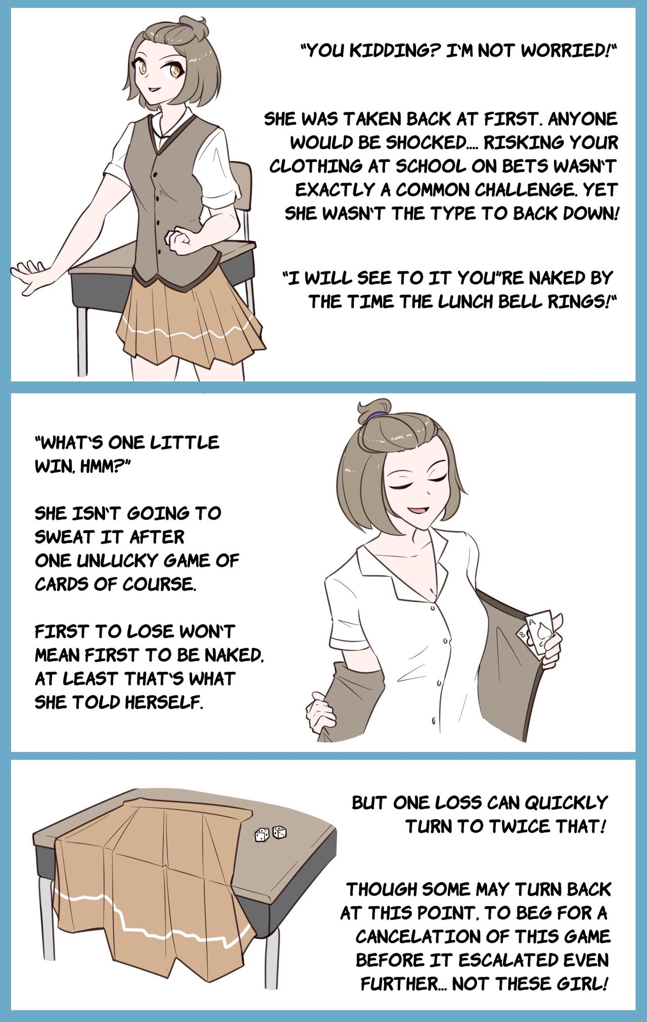 A Girl Who Stubbornly Doesn't Know When to Quit page 1 full