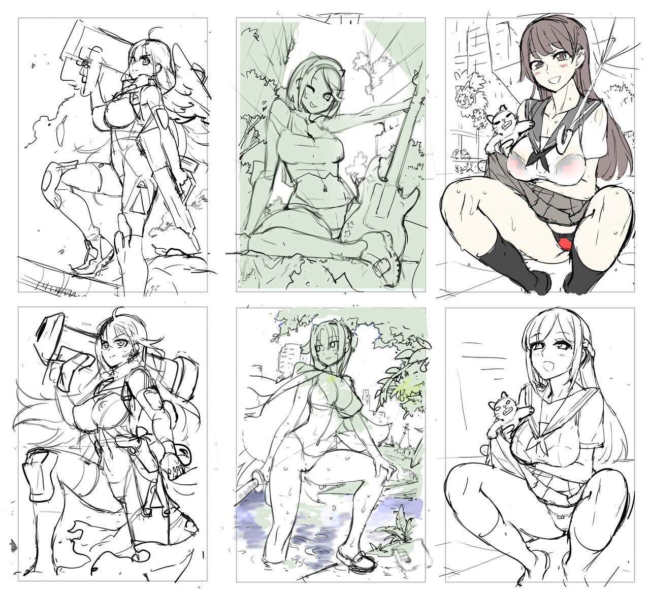 イラストラフ集① page 8 full