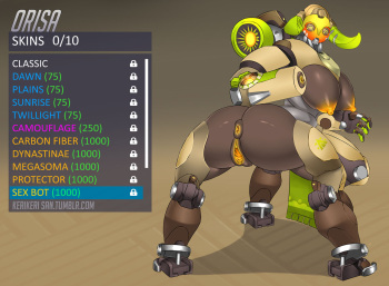 Orisa Sex Bot Skin cover