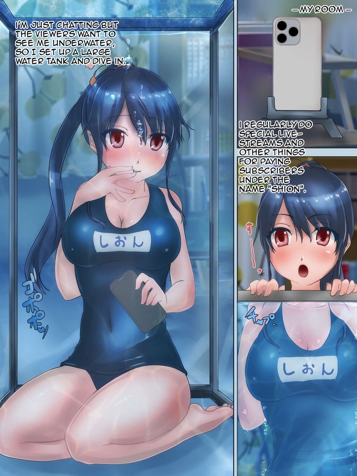Suichuu-kei Haishin Shoujo no Mizuzeme Off-kai Taikenki | Story of an Underwater Streamer Girl's Offline Water Torture Meetup page 2 full