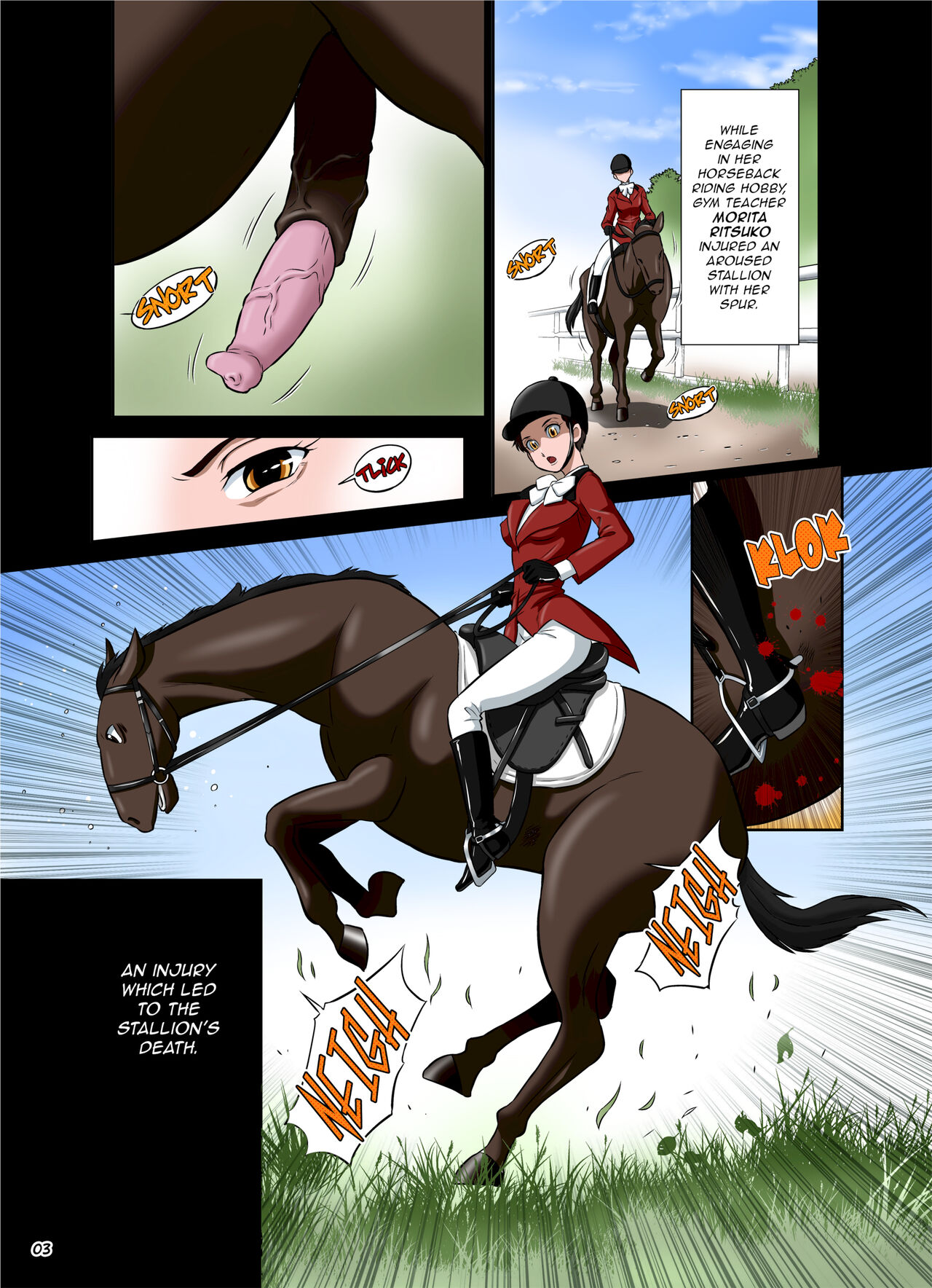 3-nen B-gumi Manami Sensei ~Futanari Taiiku Kyoushi - Morita Ritsuko~ | The Huge Horse Dick Instructor of Class 3B ~Futanari Teacher - Morita Ritsuko~ page 3 full