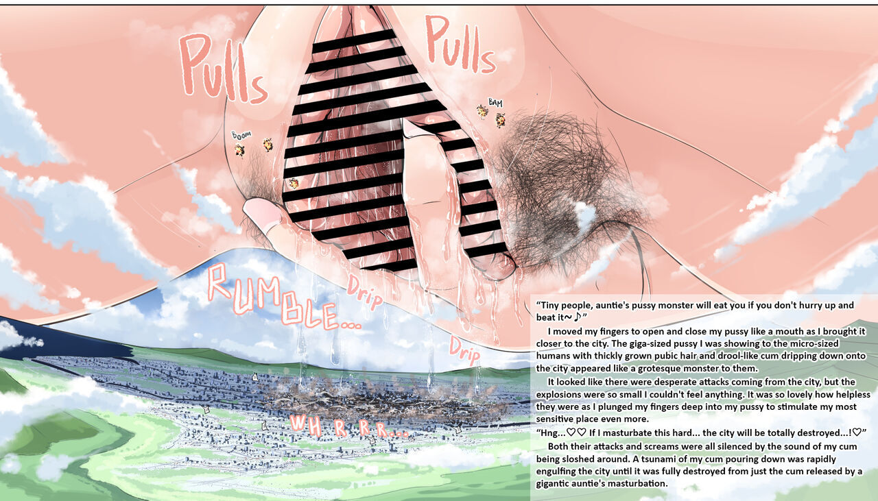 Ochikonium Terada Ochiko Chou Kyodai Obasan Jouriku 2 giantess page 10 full