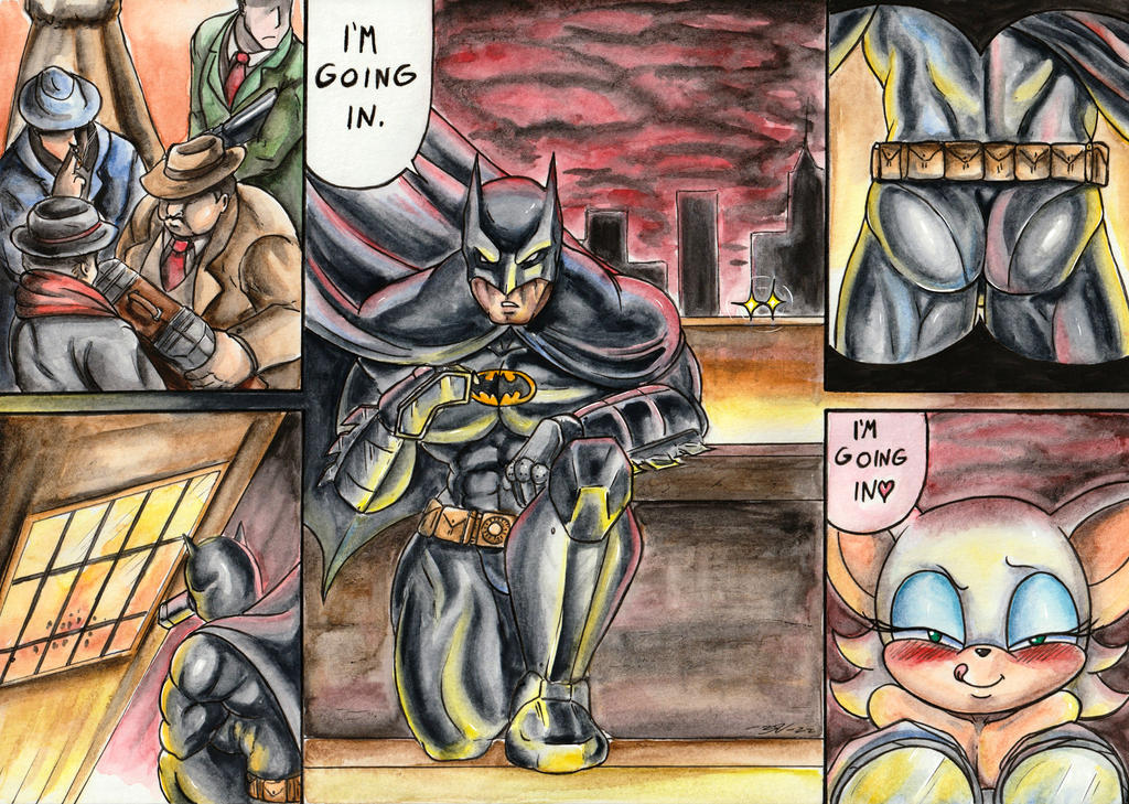Rouge the Bat x Batman page 1 full
