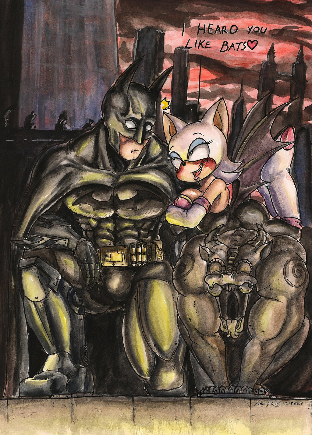 Rouge the Bat x Batman page 2 full