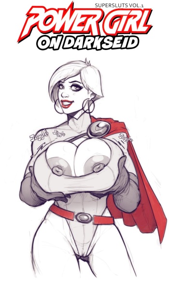 Power Girl on Darkseid cover