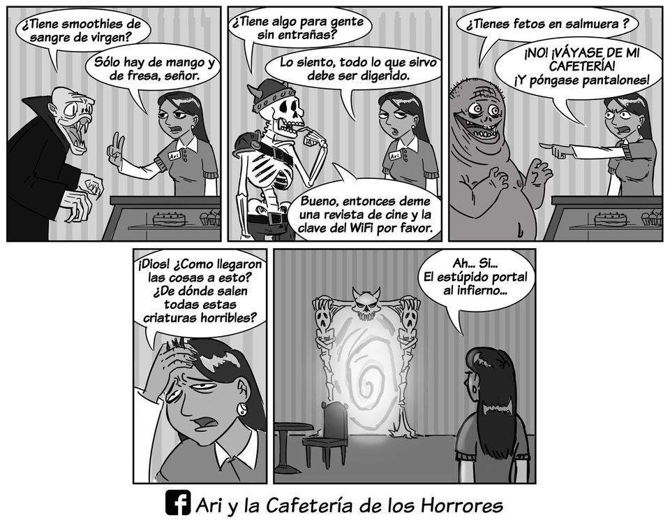 Comic Do::::Ari y la Cafetería de los Horrores page 1 full