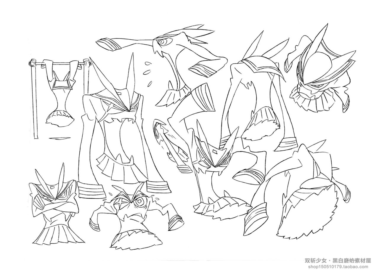 KILL la KILL Art Book 斩服少女原画集 page 10 full