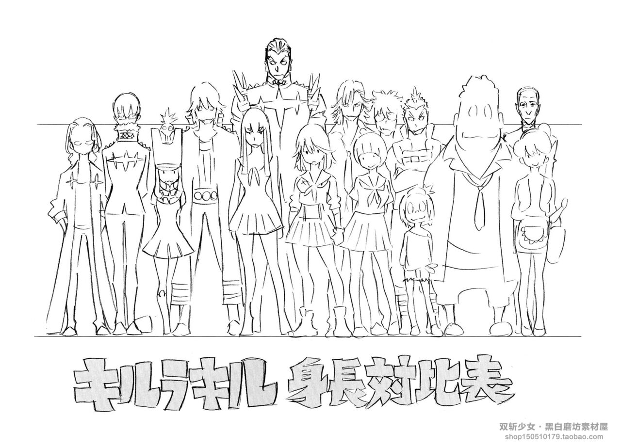 KILL la KILL Art Book 斩服少女原画集 page 3 full