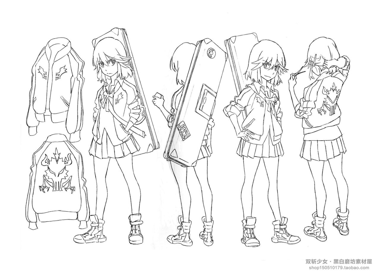KILL la KILL Art Book 斩服少女原画集 page 4 full