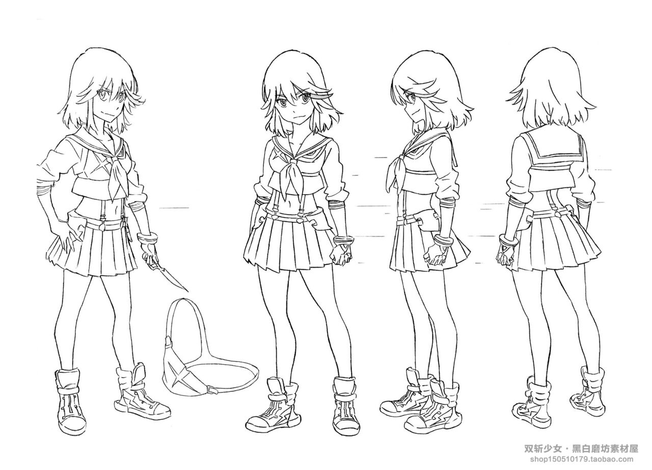 KILL la KILL Art Book 斩服少女原画集 page 6 full