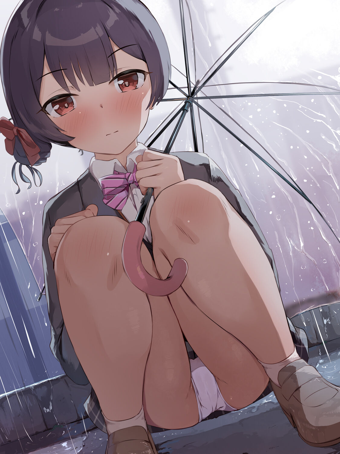 雨の日だから道でおしっこしてもバレないと思ってる杜野凛世さん page 5 full