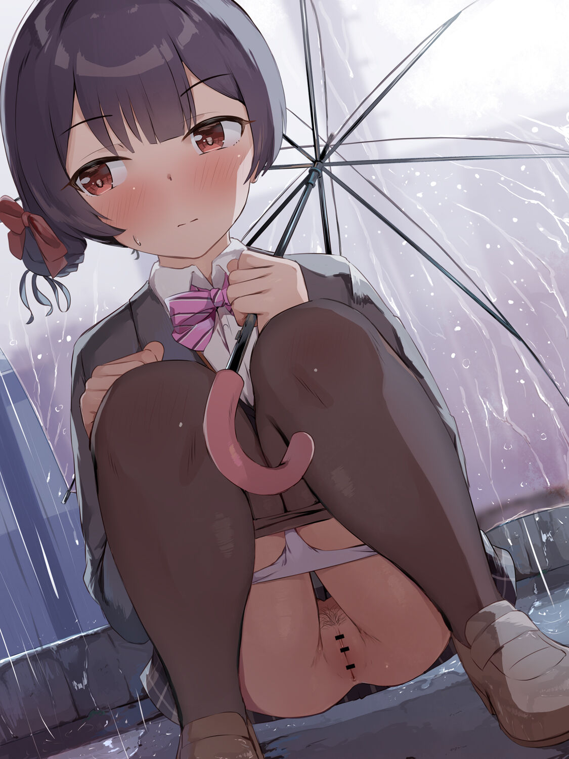 雨の日だから道でおしっこしてもバレないと思ってる杜野凛世さん page 8 full