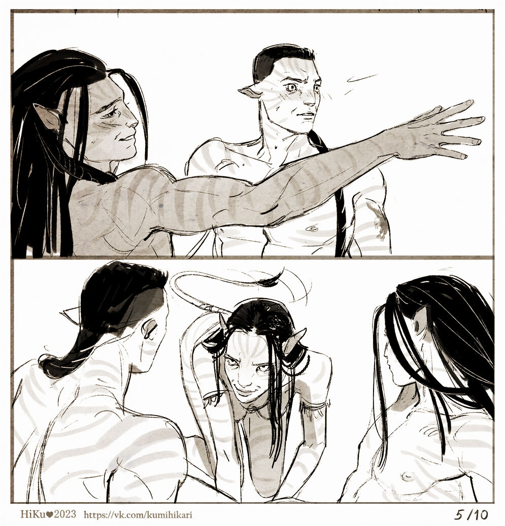 Jake Sully, Neytiri, and Quaritch page 10 full