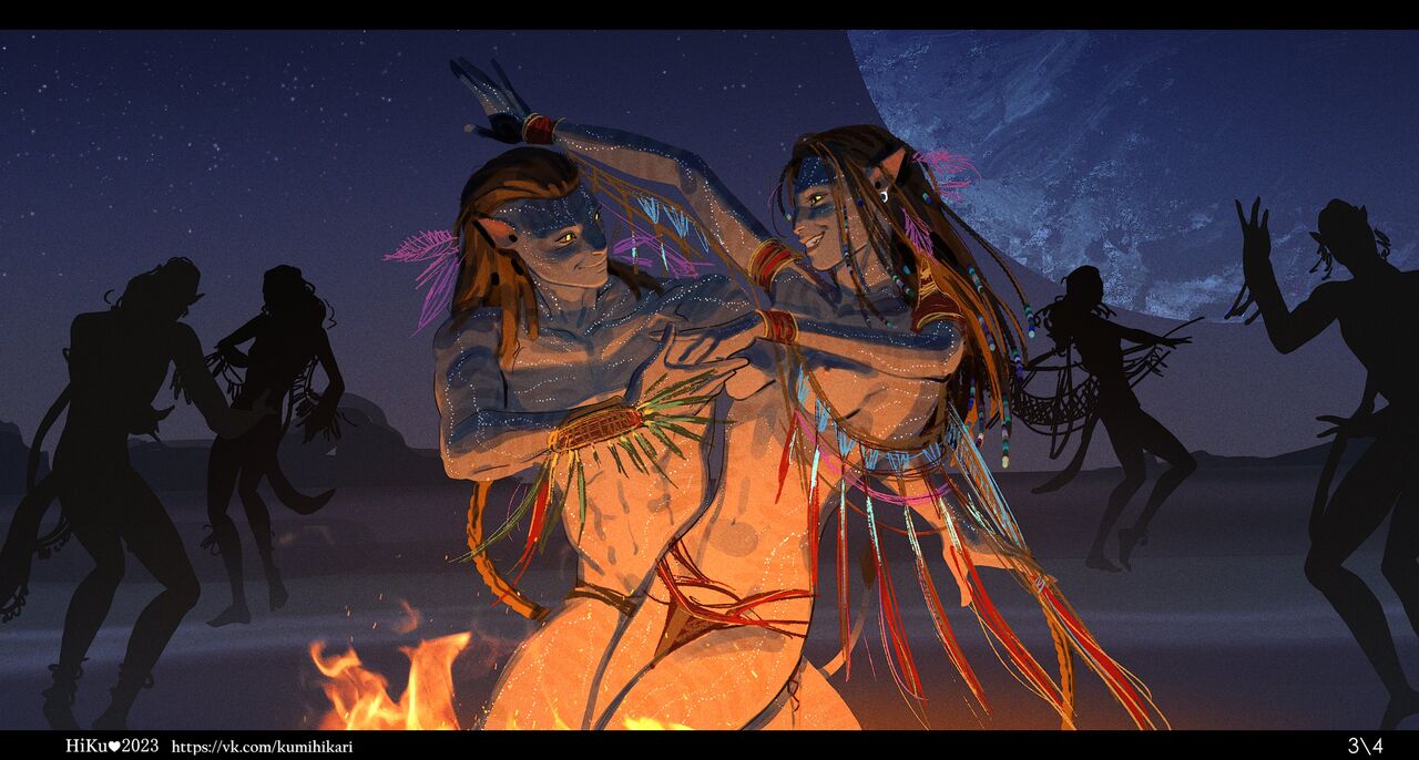 Jake Sully, Neytiri, and Quaritch page 4 full