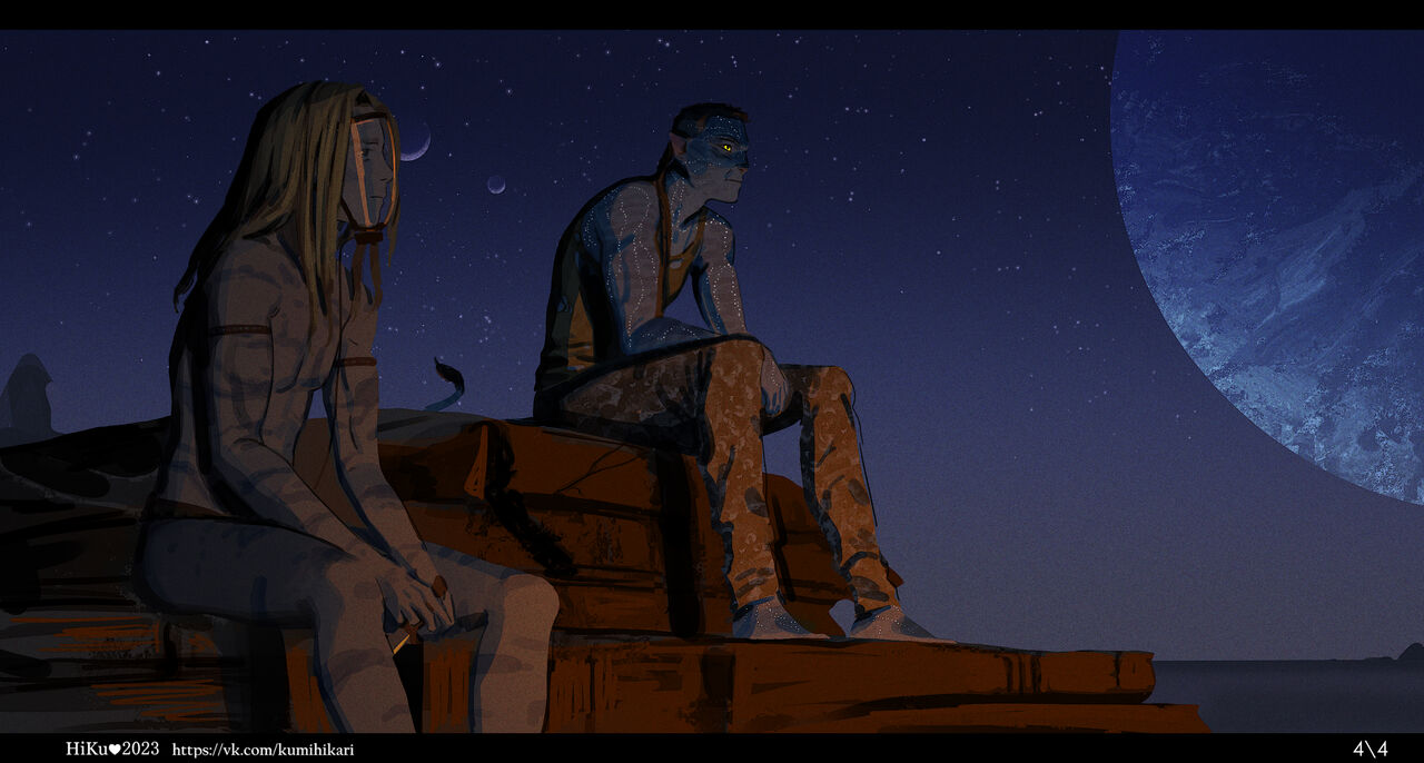Jake Sully, Neytiri, and Quaritch page 5 full