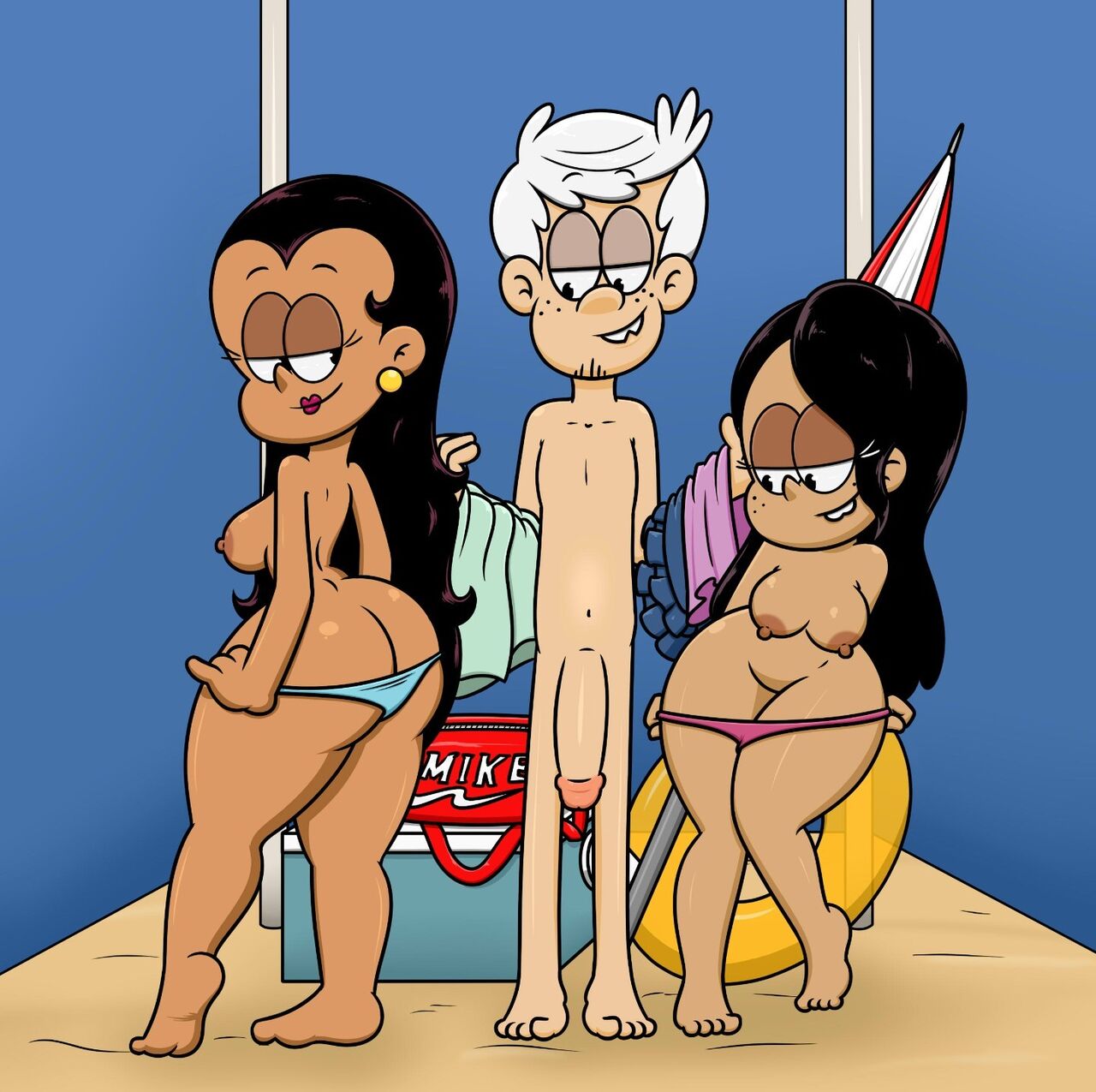 Carlota, Ronnie Anne &amp; Lincoln at the beach page 1 full