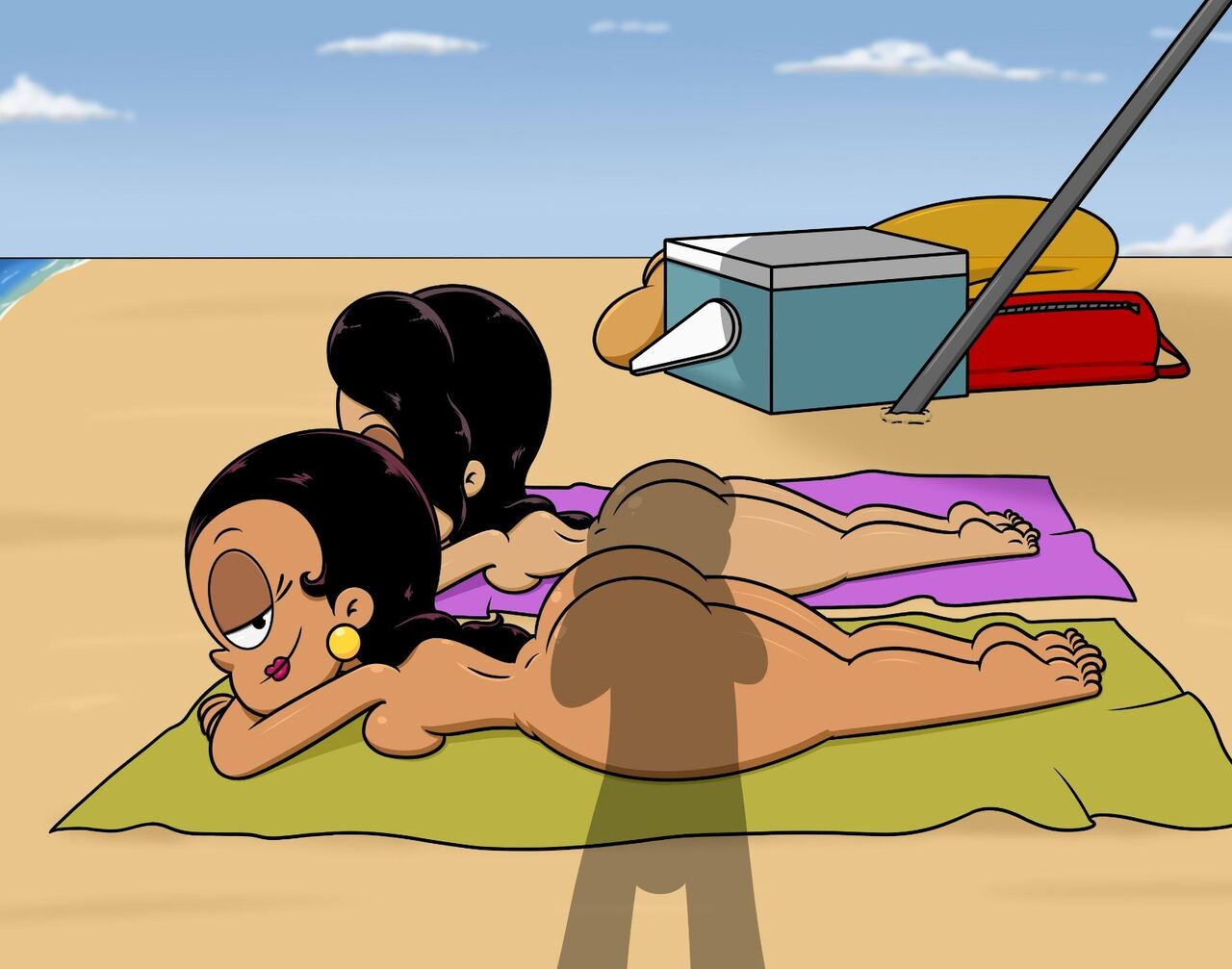 Carlota, Ronnie Anne &amp; Lincoln at the beach page 3 full