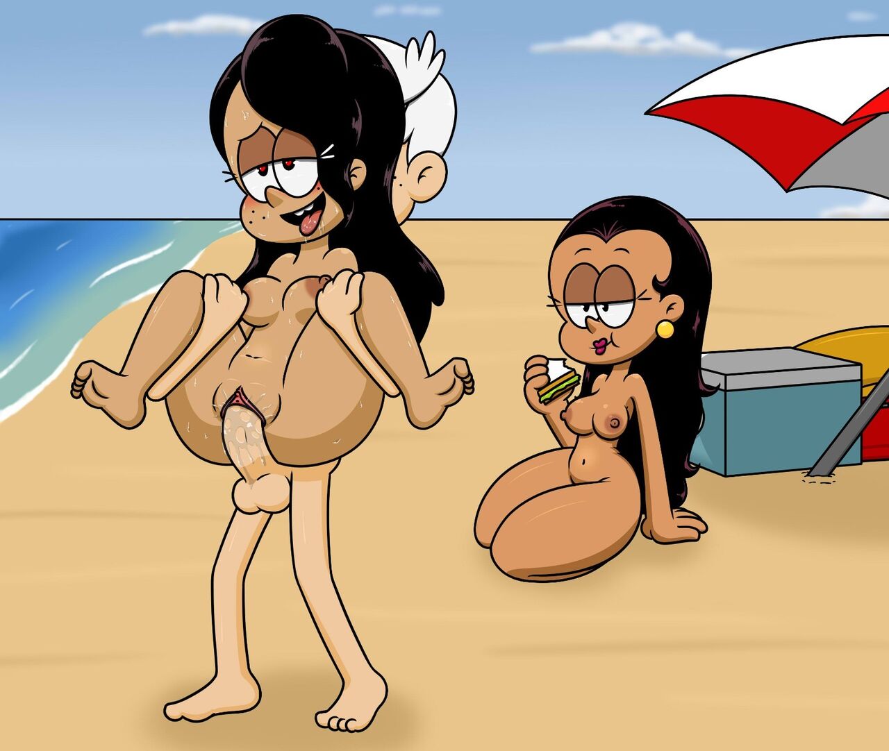 Carlota, Ronnie Anne &amp; Lincoln at the beach page 6 full