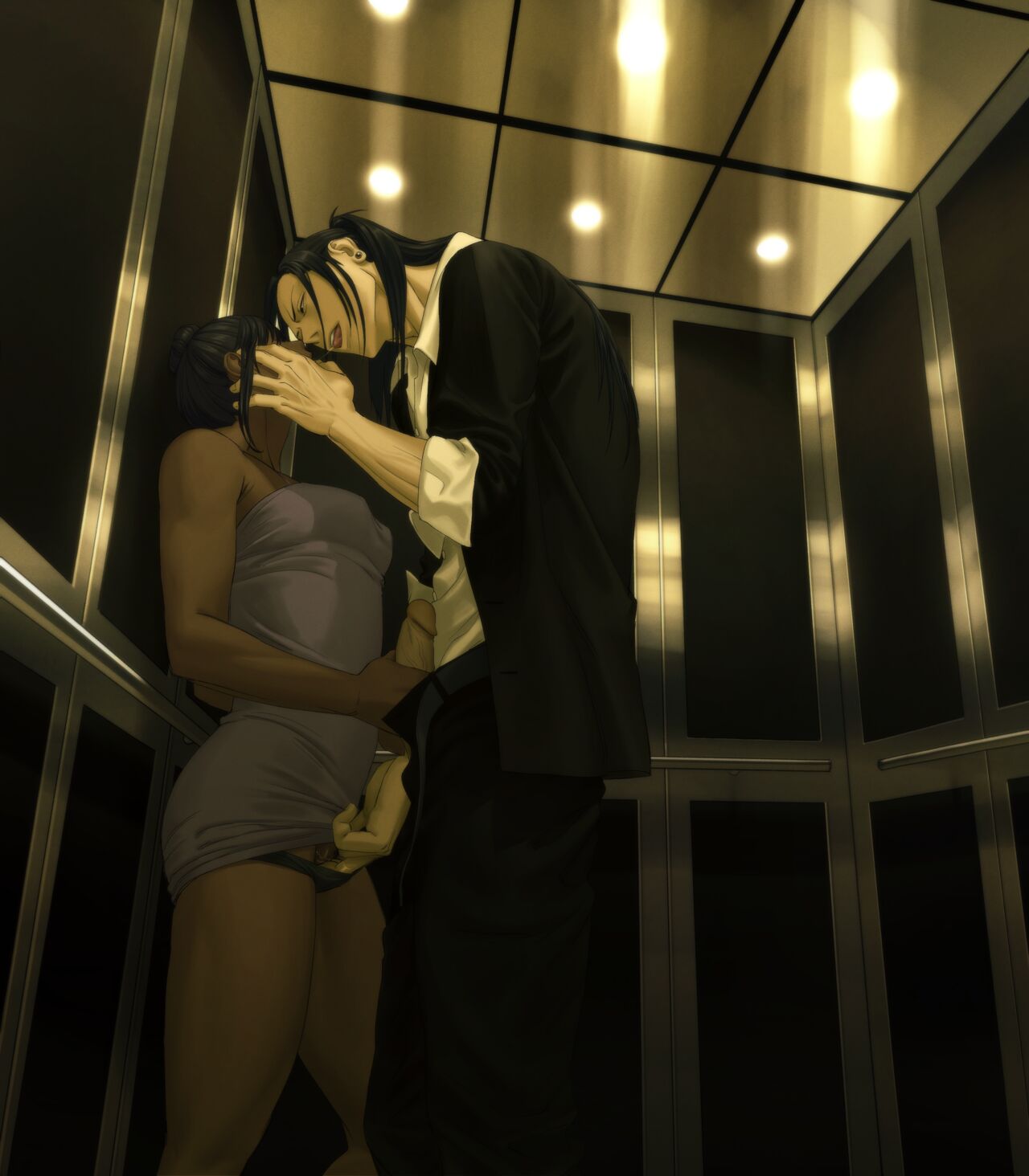 Caught in the elevator with Suguru page 1 full