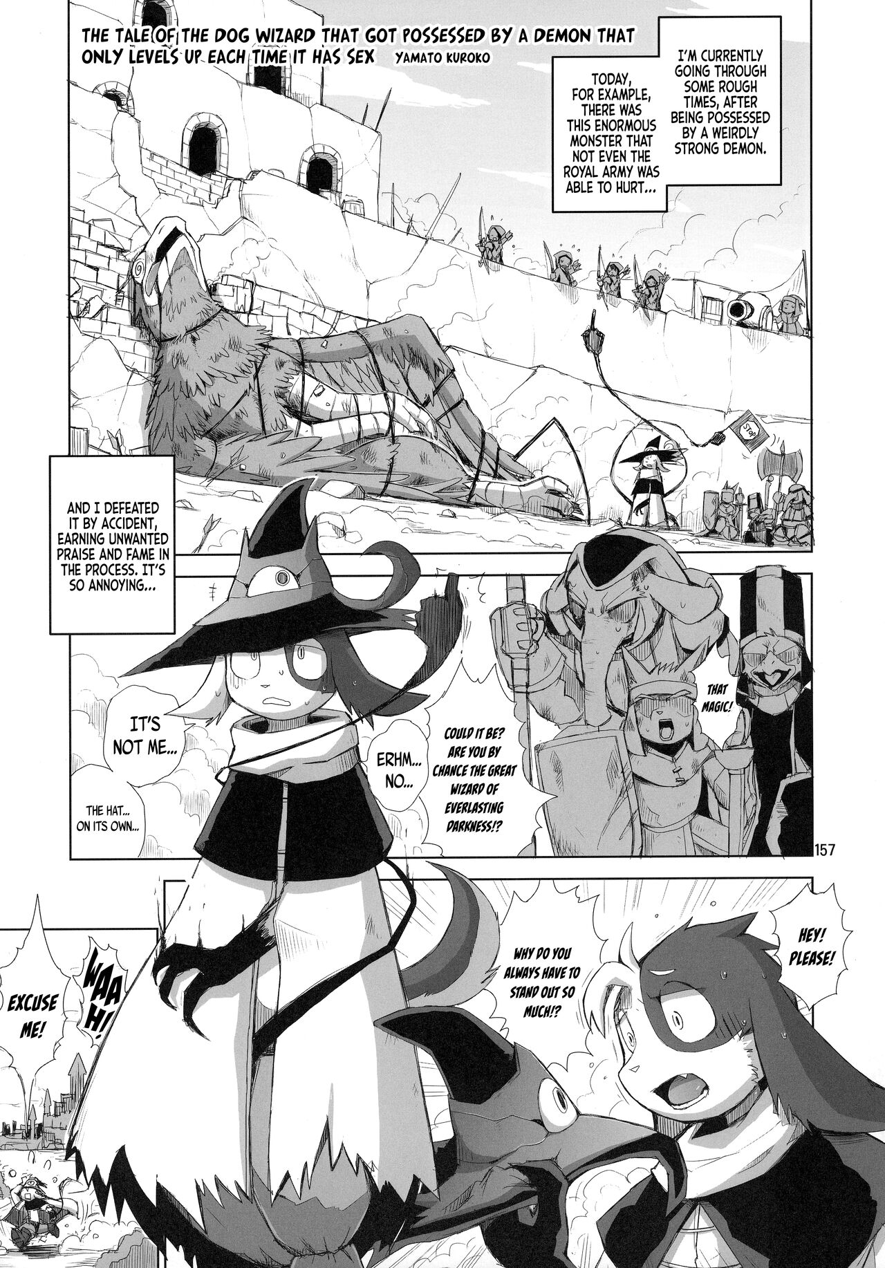 The tale of the dog wizard that got possessed by a demon that only levels up each time it has sex page 1 full