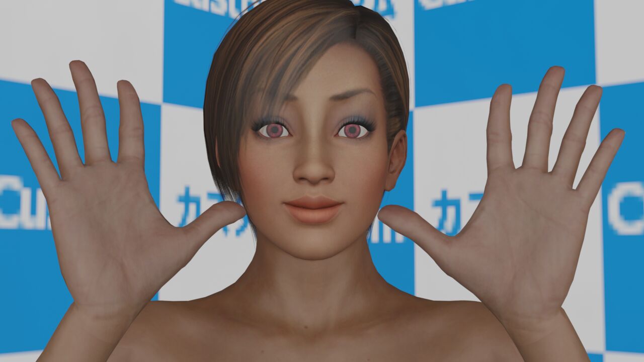 3D woman wide spread palm hands fetish page 2 full