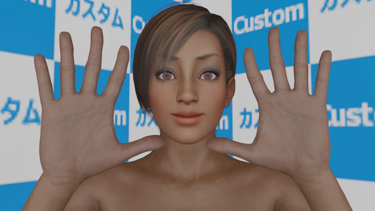 3D woman wide spread palm hands fetish page 4 full