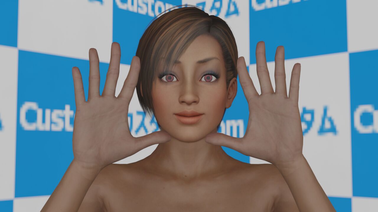 3D woman wide spread palm hands fetish page 5 full