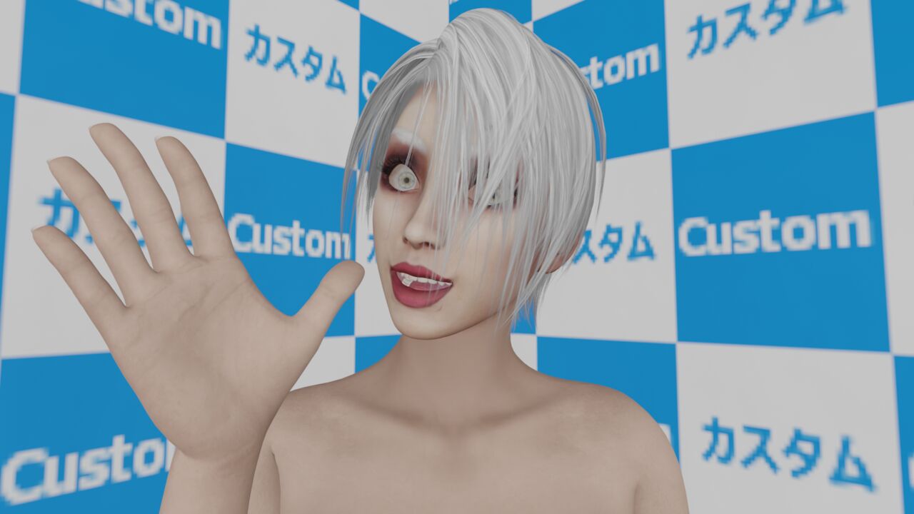 3D woman wide spread palm hands fetish page 9 full