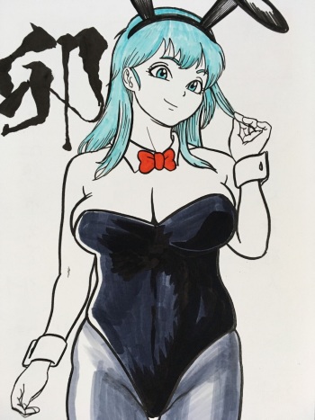 Bulma Briefs sketches cover