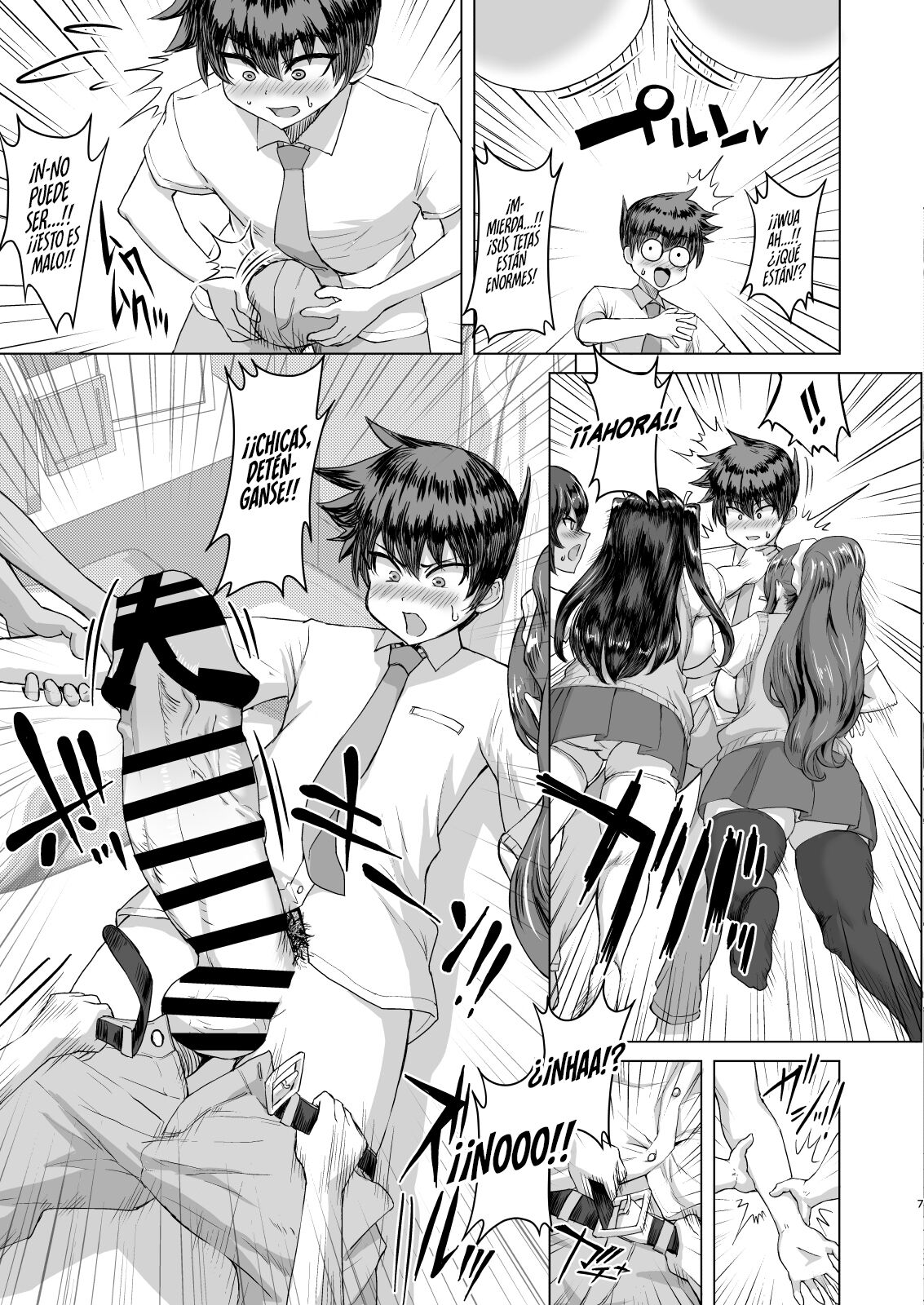 Dekachin ni Nattara Kyonyuu Osananajimi to Sono Kyonyuu Tomodachi-tachi Harem ni Natta!! | Cuando mi Polla se puso Grande, mi Amiga de la Infancia y sus Amigas de Tetas Enormes Entraron en Celo y me Hicieron un Harem page 7 full