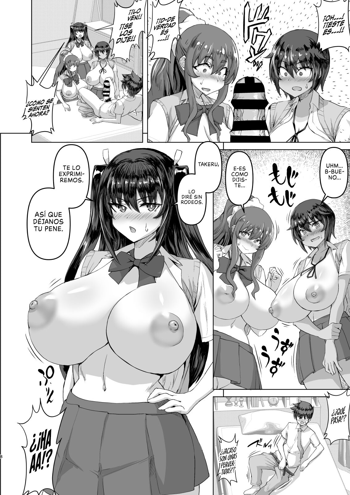 Dekachin ni Nattara Kyonyuu Osananajimi to Sono Kyonyuu Tomodachi-tachi Harem ni Natta!! | Cuando mi Polla se puso Grande, mi Amiga de la Infancia y sus Amigas de Tetas Enormes Entraron en Celo y me Hicieron un Harem page 8 full