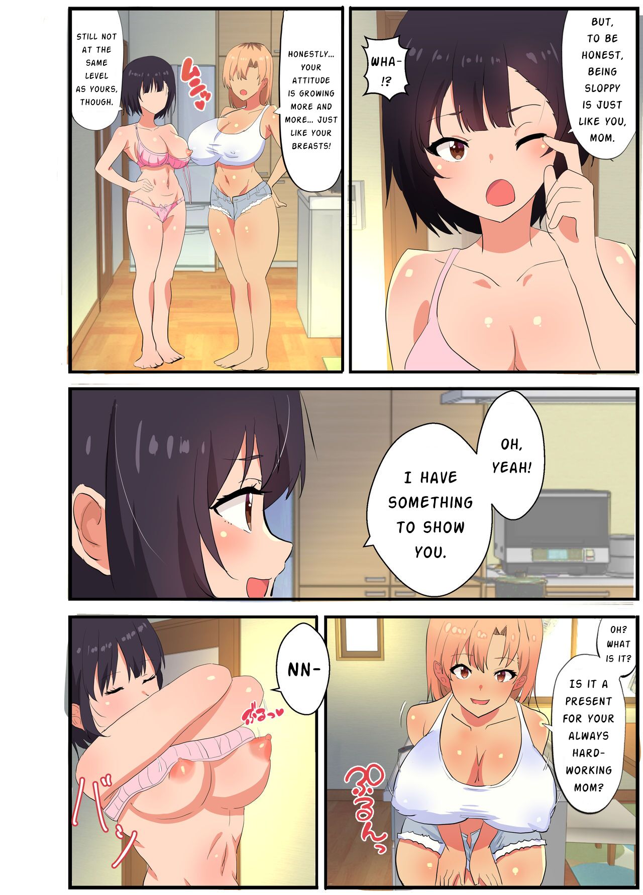 ~NTR Kazoku~ Kazoku Omoi no Tsuyoki na Moto Yanmama ga Musuko no Tomodachi no SeFri Benki ni Ochiru made | ~NTR Family~ The story of a strong-willed mother who cares about her family, and her fall into the hands of her son's bully friend. page 4 full